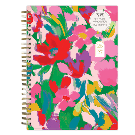 Floral Brushstroke 2026-2027 Weekly 15-Month Planner Notes 5.875x8