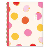 polka dot pattern on a beige background for this academic planner for 2026-2027