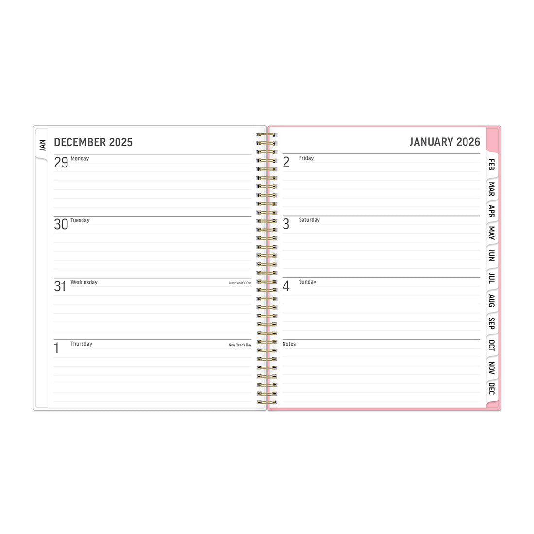 Latha 2026 Weekly Monthly 8.5x11 Planning Calendar