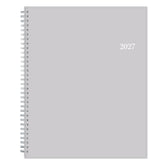 8.5x11 planner in solid gray for January 2027 to December 2027. weekly monthly