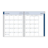 2027 monthly spread featuring ample lined writing space for each date, notes section, reference calendars, and monthly tabs