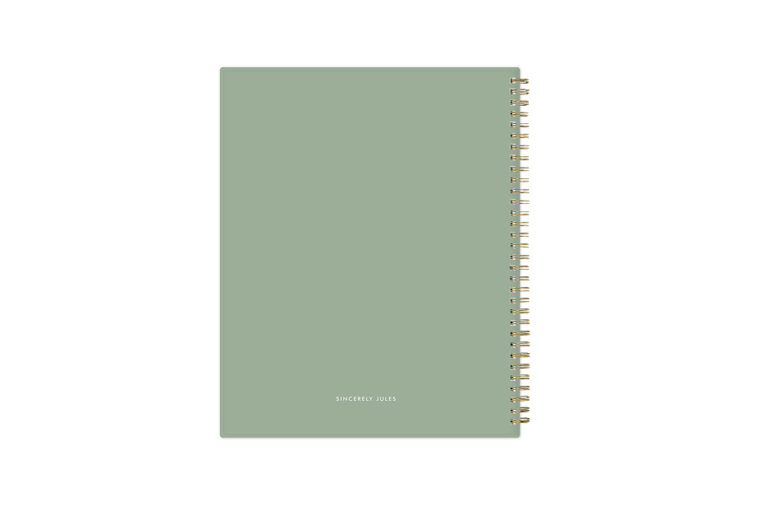 light olive green back cover on this 2026-2027 academic school planner