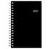 black front and back cover on this pocket size planner in 3.625x6.125 page size.