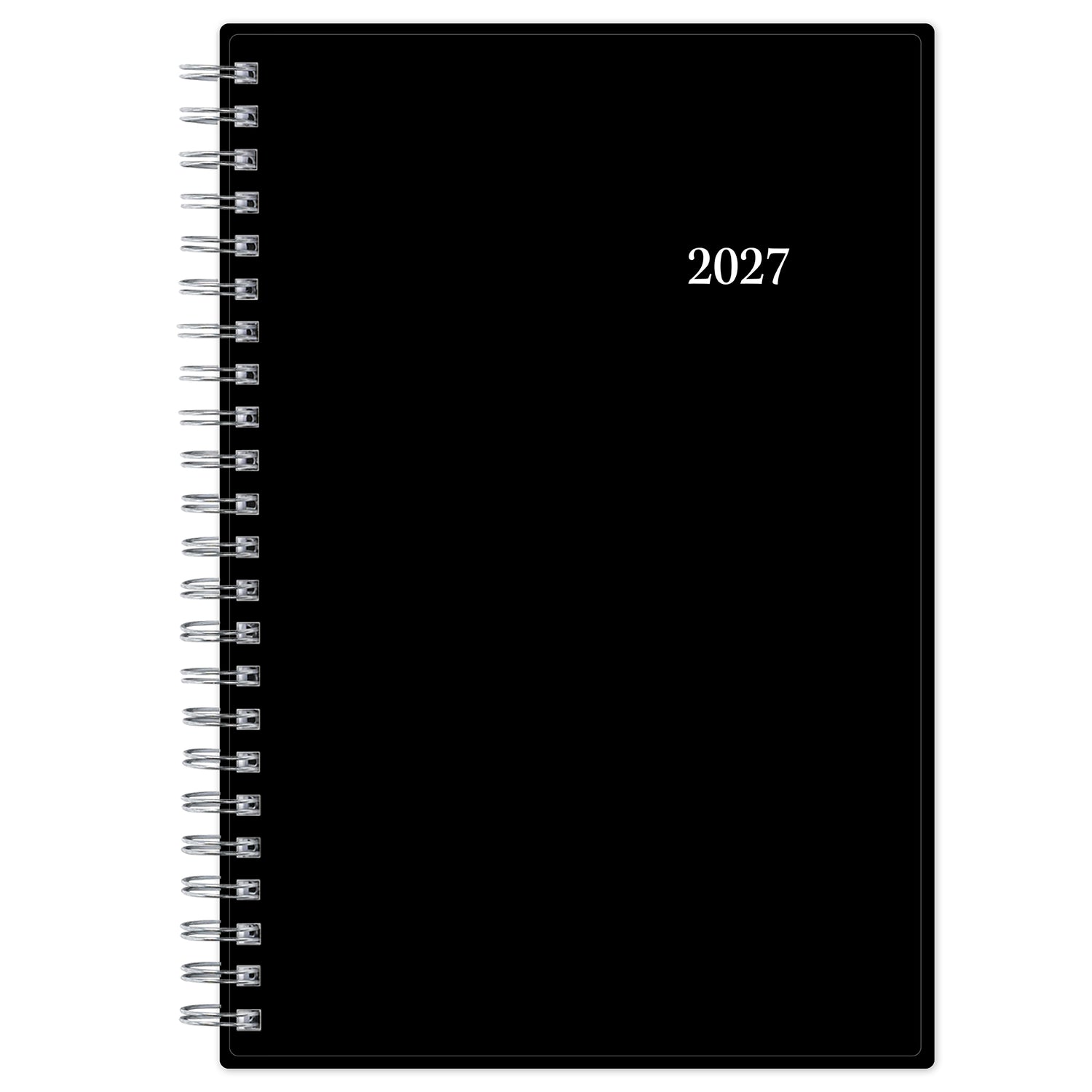 2027 weekly planner, black color 5x8 planner size