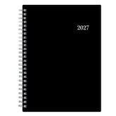 2027 planner featuring black back cover in 5.875x8.625 planner notes format