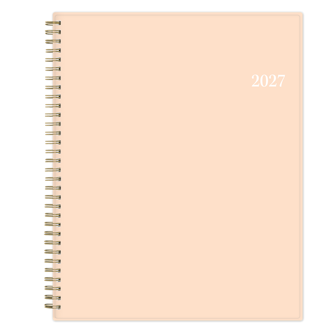 Enterprise 2027 Blush Pink Weekly Monthly 8.5x11 Planning Calendar