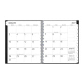 2027 monthly spread featuring ample blank writing space for each date, notes section, reference calendars, and monthly tabs