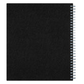18 month planner for 2027 featuring a solid black crossgrain front cover