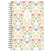 january 2027 to december 2027 floral front cover on this weekly monthly large print planner