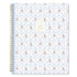 Planner with bow and flower pattern on a white background in 8.5x11 size blue sky 2027 agenda