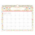 Floral and butterfly design calendar for January 2027 on a white background in 15x12 size with lined writing space and reference calendars