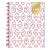 2027 planner with purple floral pattern and gold accents on a white background for this 8.5x11 2027 weekly monthly planner