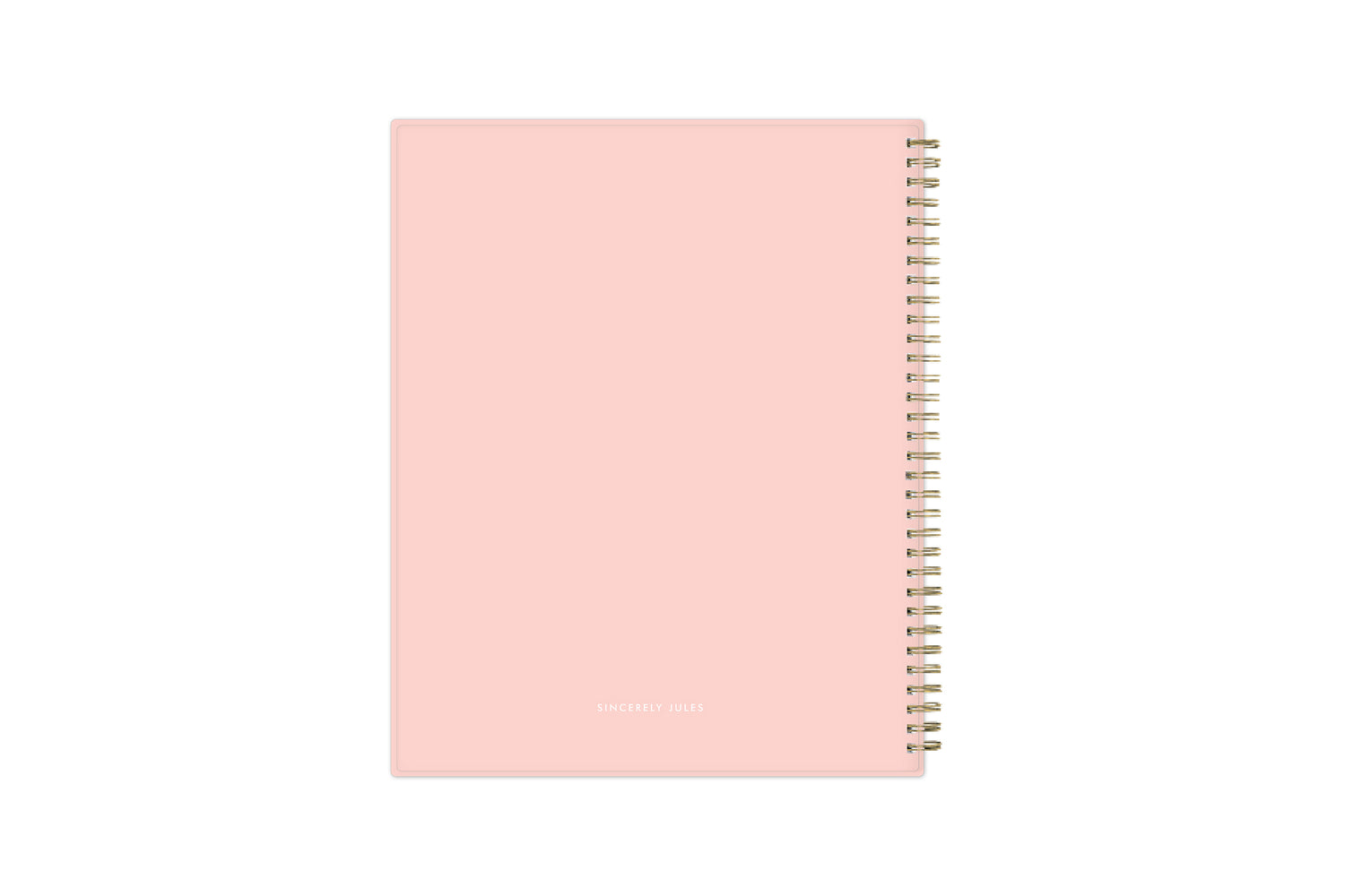 blush back cover on this 8.5x11 planner