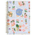 Floral patterned 2026-2027 planner on light blue background