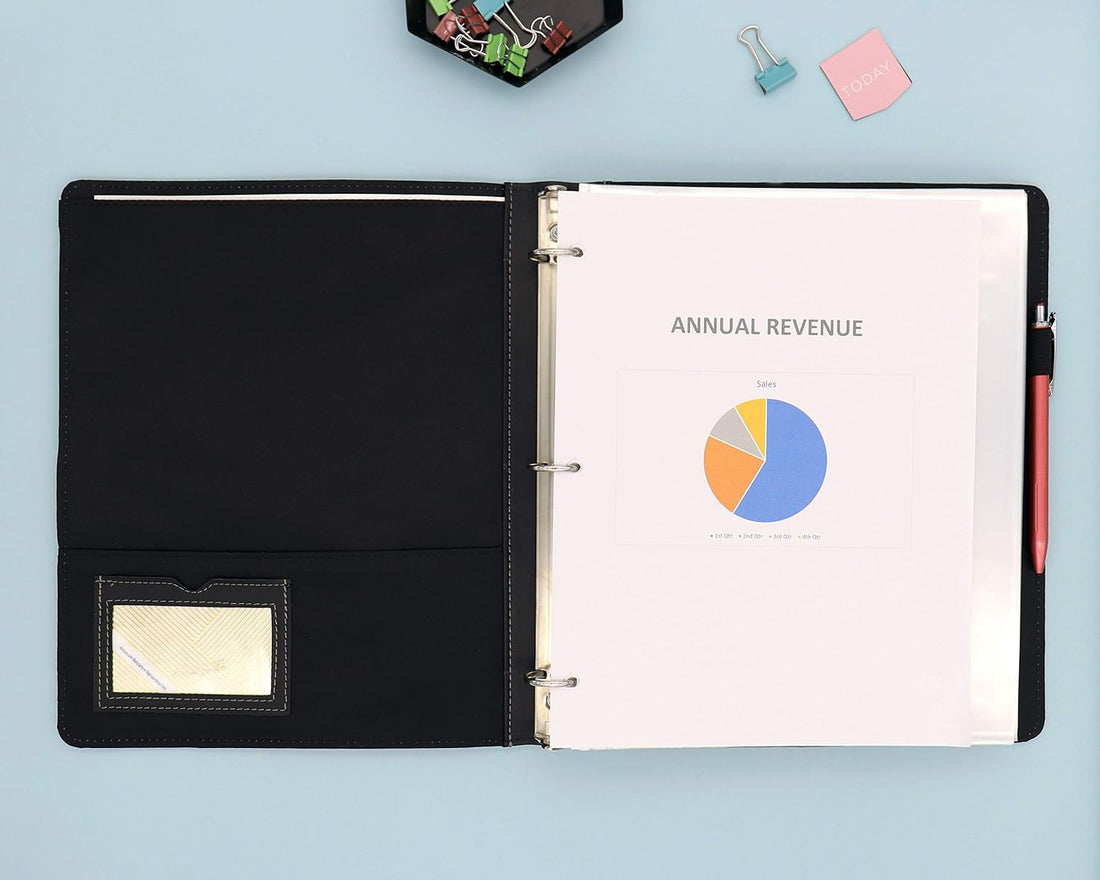 Proview Legacy Black 8.5 x 11 Binder 1" Rings - Single