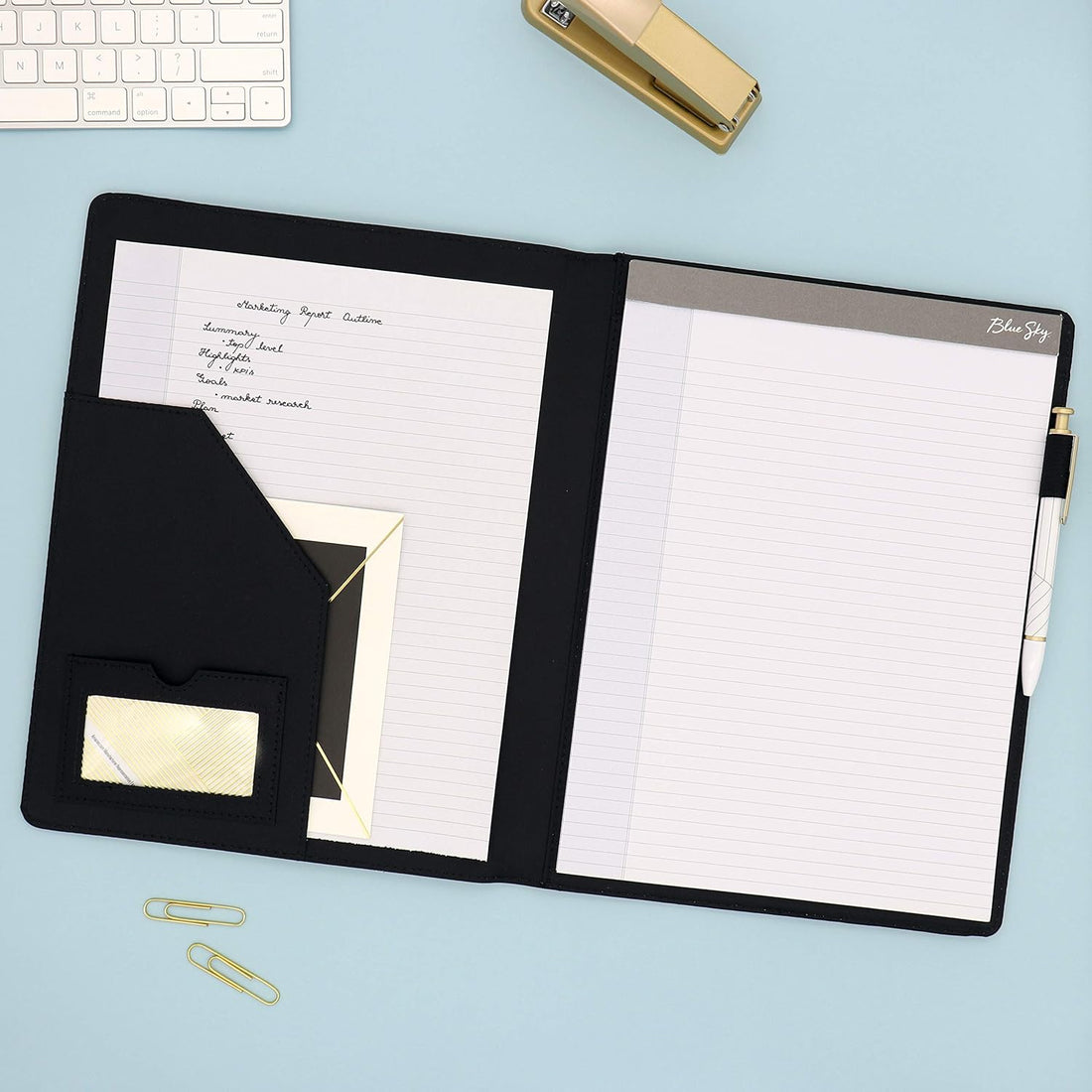 Professional Padfolio Organizer and Notes 9.5 x 12