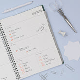 2026-2027 weekly spread featuring ample writing space, bullet points, to do-list.