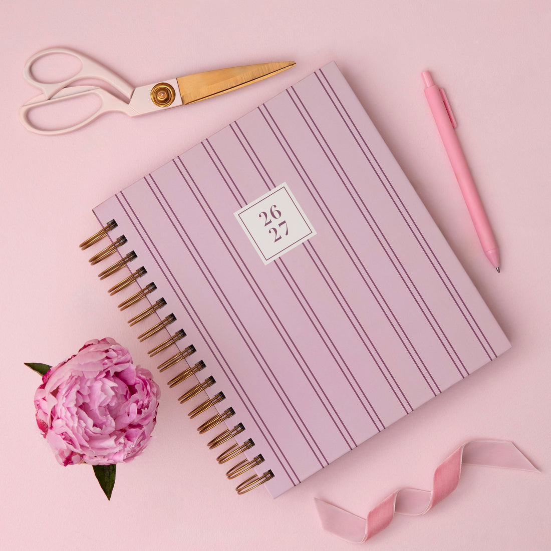 Laine Pink 2026-2027 Daily 7x9 Rach Parcell for Blue Sky Planning Calendar