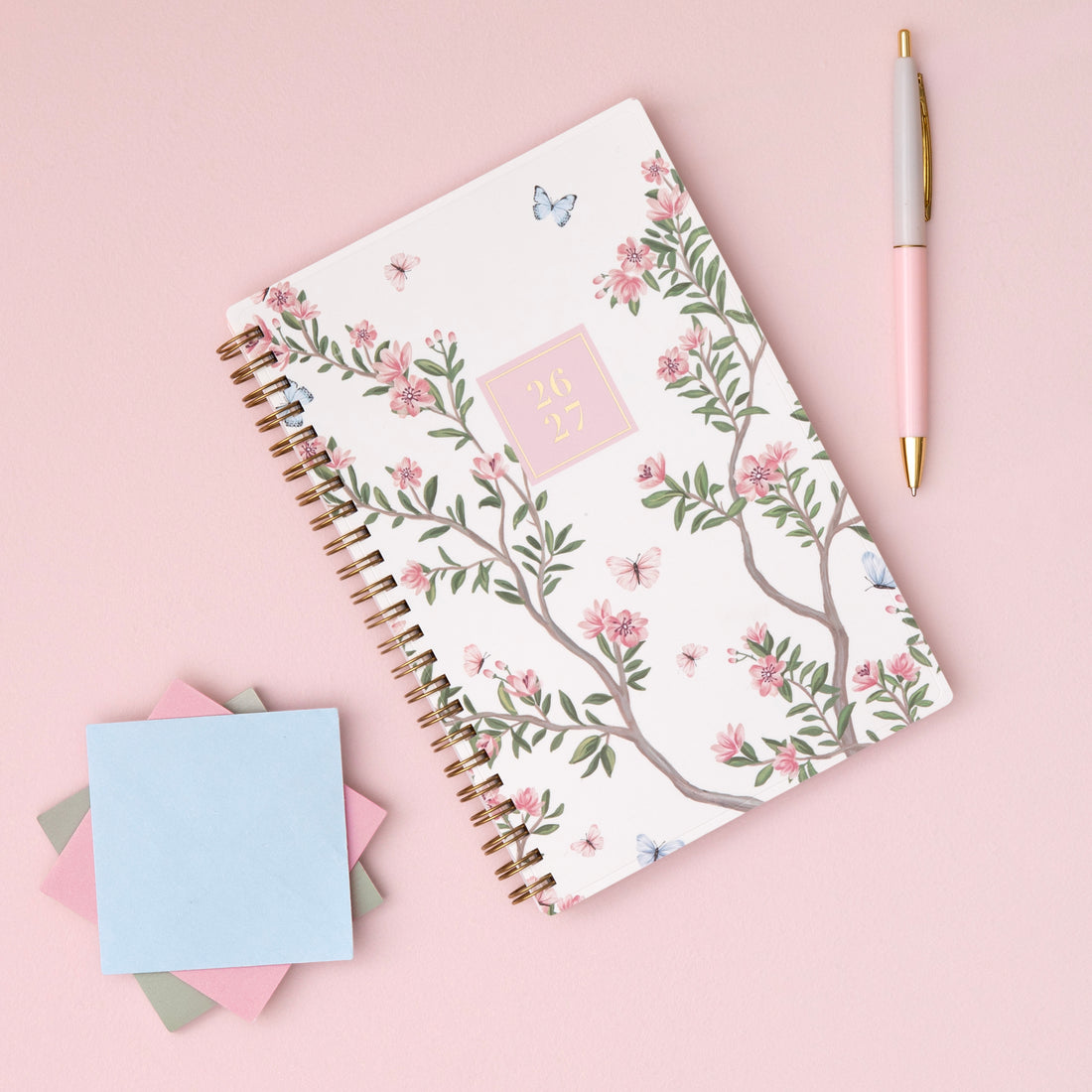 Bouquet 2026-2027 Weekly Monthly 5x8 Rach Parcell for Blue Sky Planning Calendar