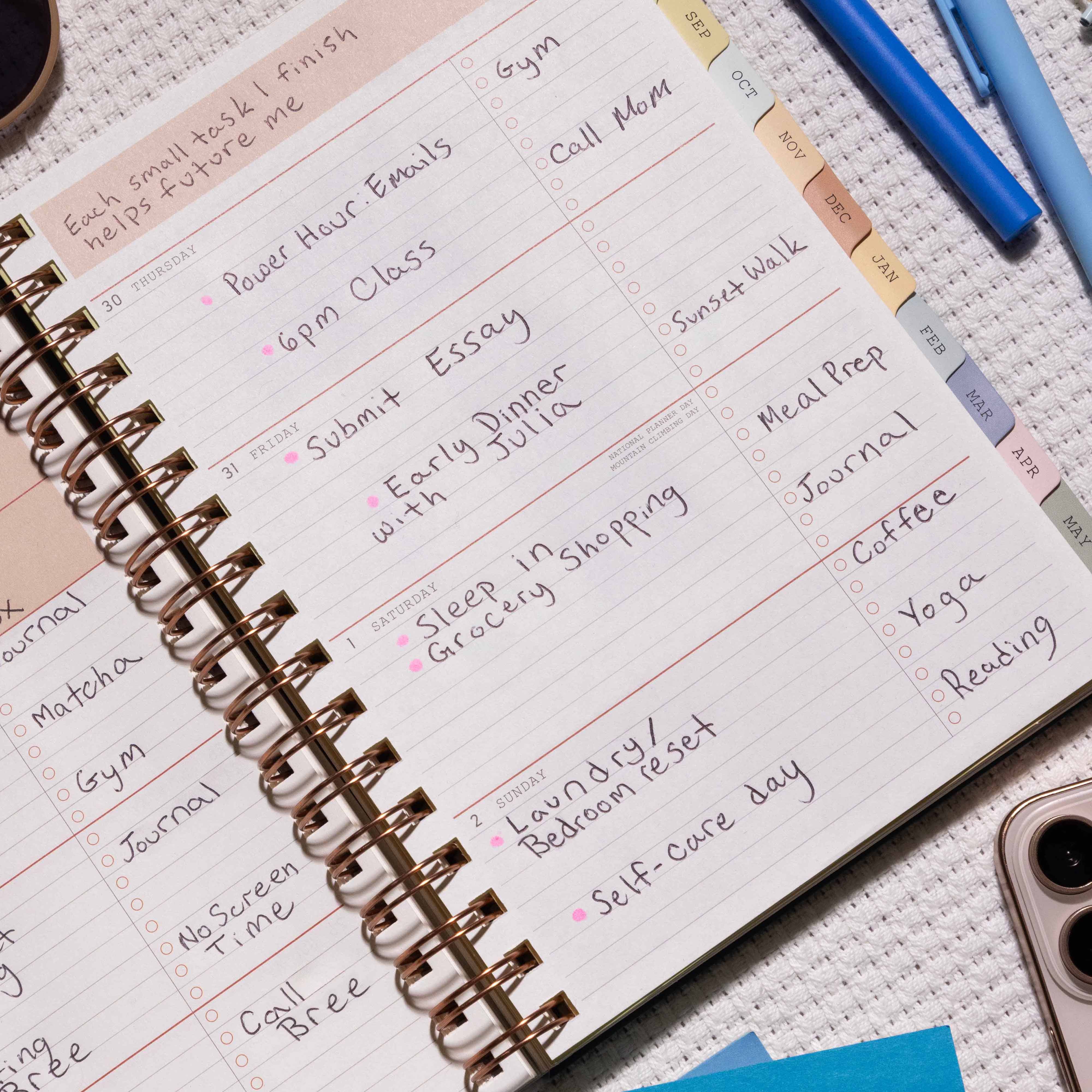 5.875x8.625 Planners – Blue Sky