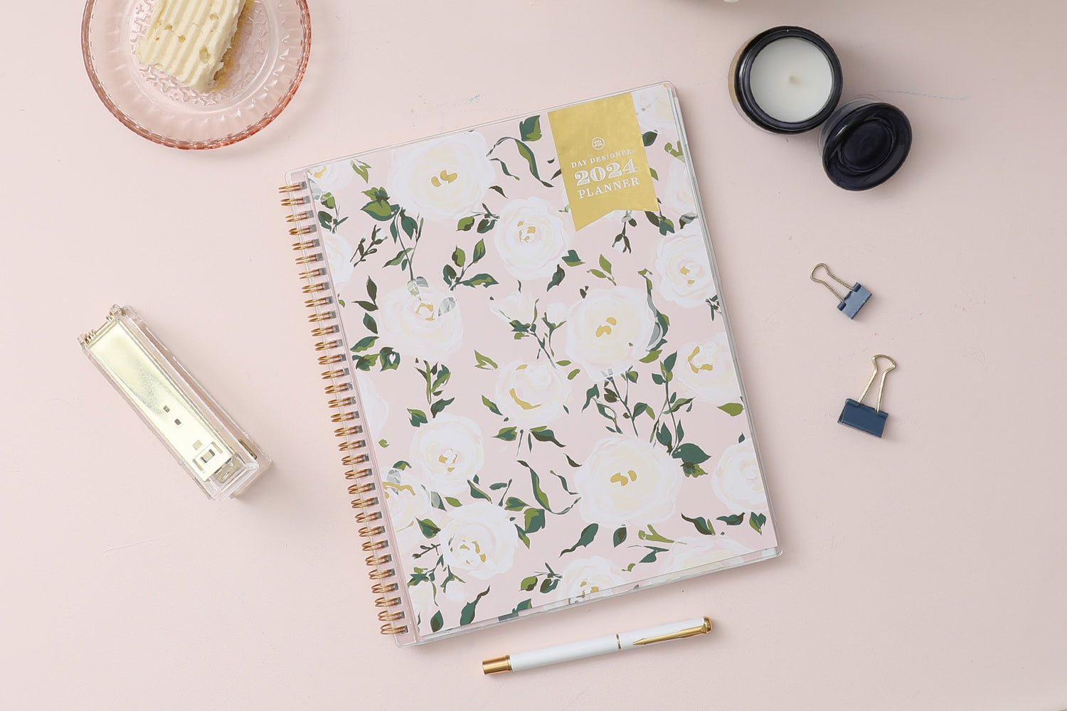 Blue Sky Day Designer Coming Up Roses Weekly/Monthly Planner Jan-Dec 2024