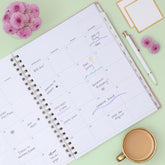 2026-2027 weekly spread featuring ample writing space, bullet points, to do-list