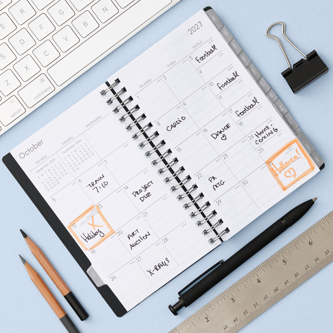 Enterprise 2027 Weekly Monthly 3.625x6.125 Planning Calendar