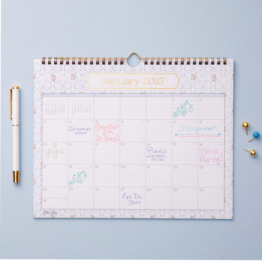 Elenora 2027 Wall Calendar 11x8.75