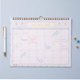 lined writing space for each day on this january 2027 to december 2027 wall calendar + reference calendars