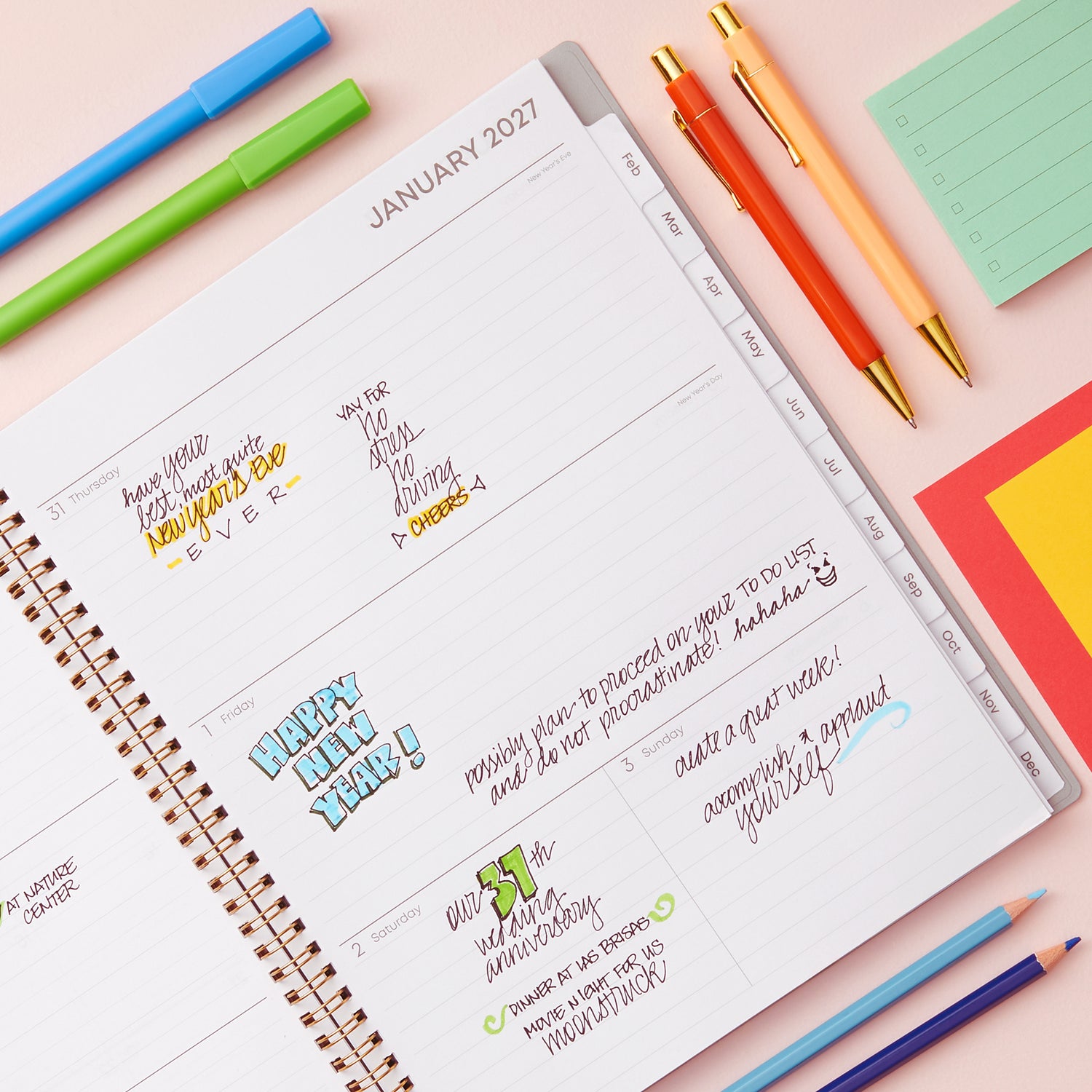 Sophie 2027 Weekly Monthly 8.5x11 Planning Calendar