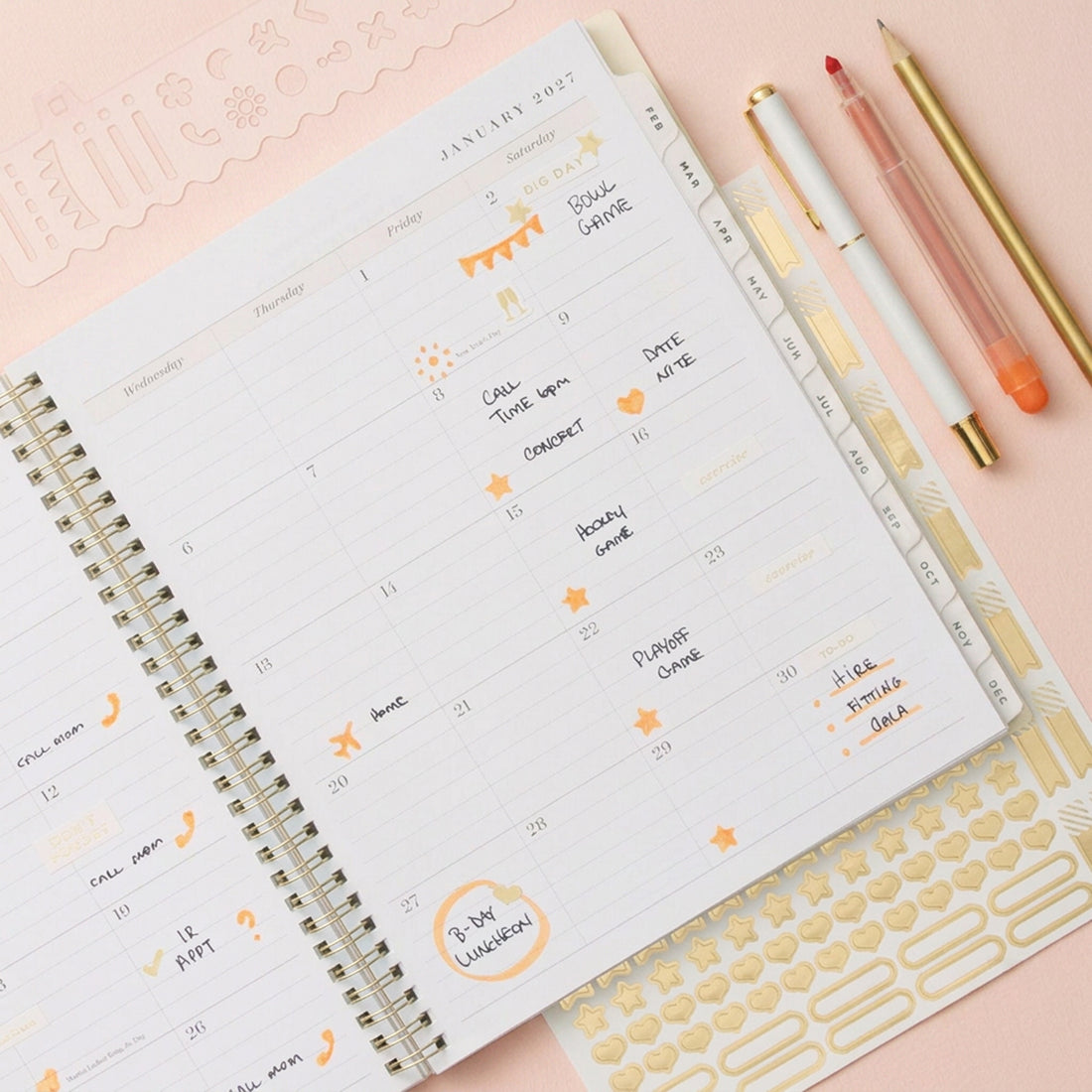 Middleton 2027 Monthly 8x10 Planning Calendar - Day Designer