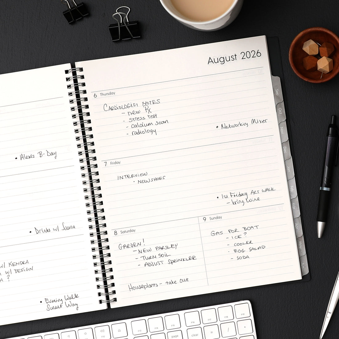Professional 2026-2027 Weekly Monthly 8.5x11 Planning Calendar