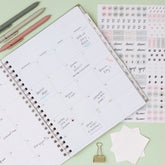 2026-2027 weekly spread featuring ample writing space, bullet points, to do-list.