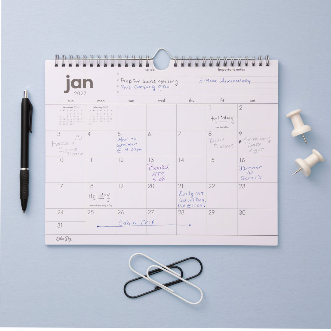 To-Do 2027 Wall Calendar 11x8.75