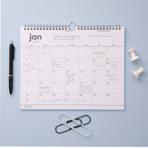 january 2027-December 2027 wall calendar in 11x8.75 size blank writing space and reference calendars