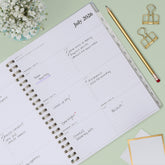 2026-2027 weekly spread featuring ample writing space, bullet points, to do-list.