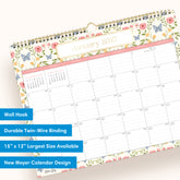 Floral and butterfly design calendar for January 2027 on a white background in 15x12 size with lined writing space and reference calendars