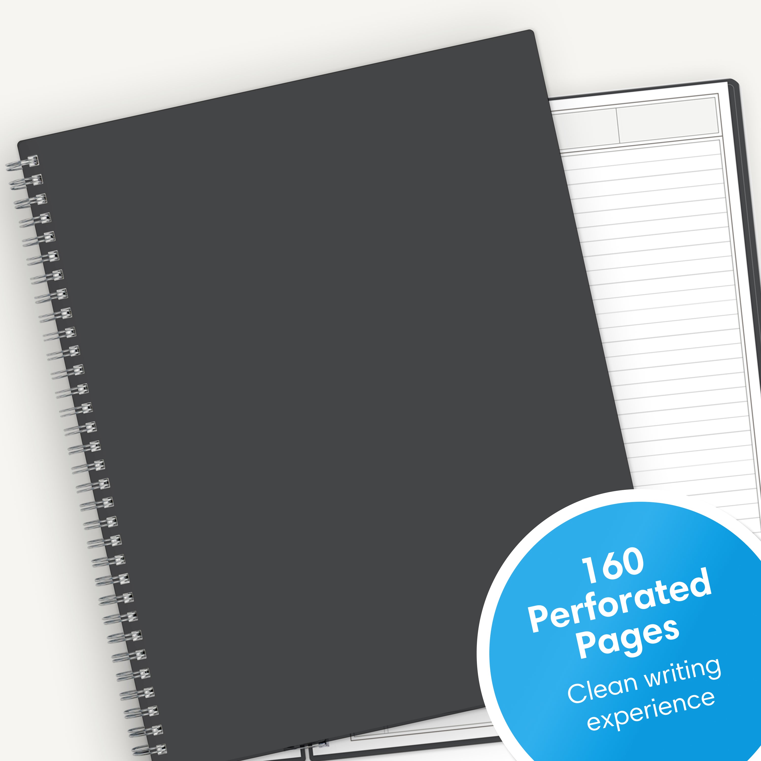 notebookページ Charcoal Lined Notebook Professional Notes 8.5 x 11 – Blue Sky