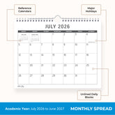 Calendar for July 2026-June 2027 on a white background with large print/text