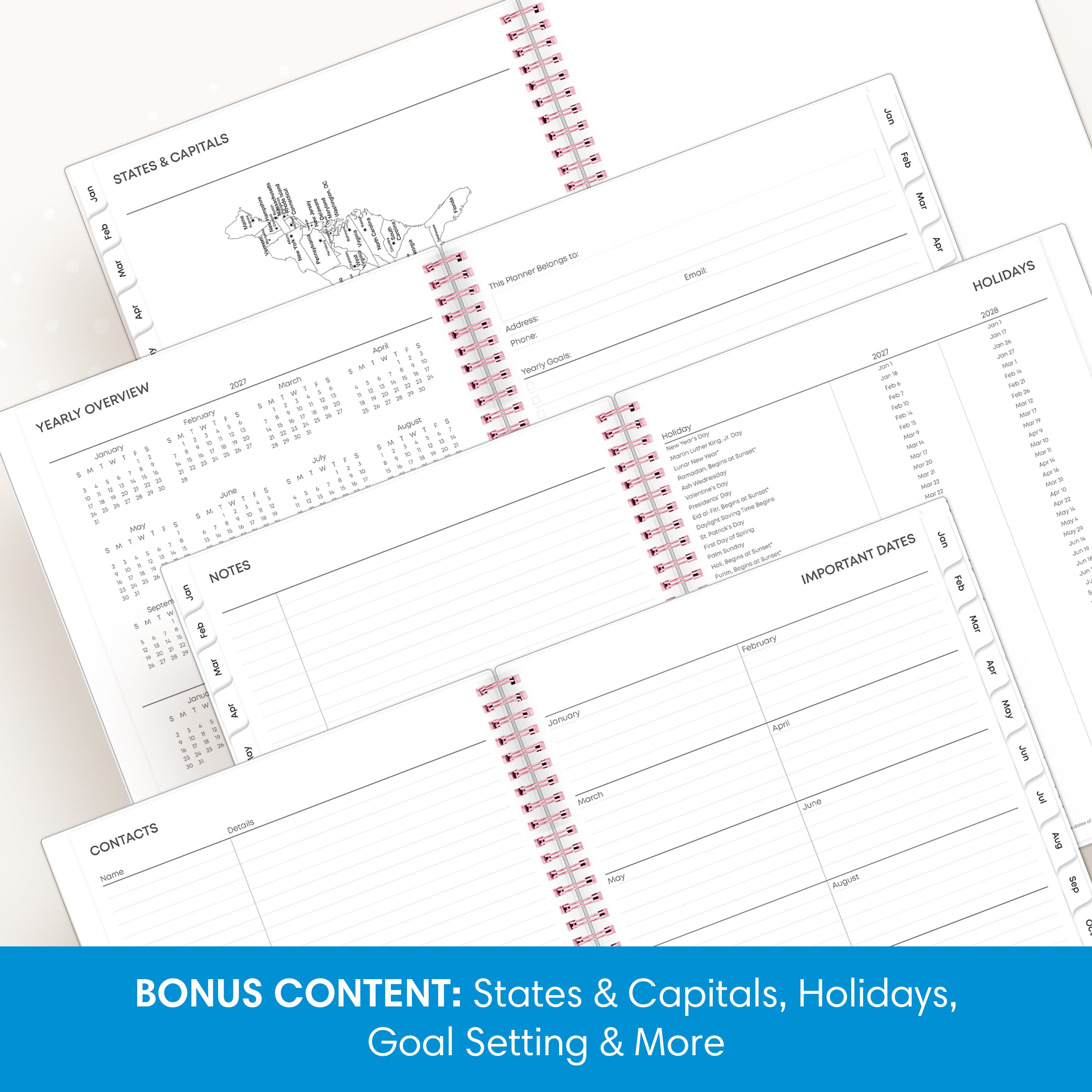 a customer favorite planner featuring bonus months