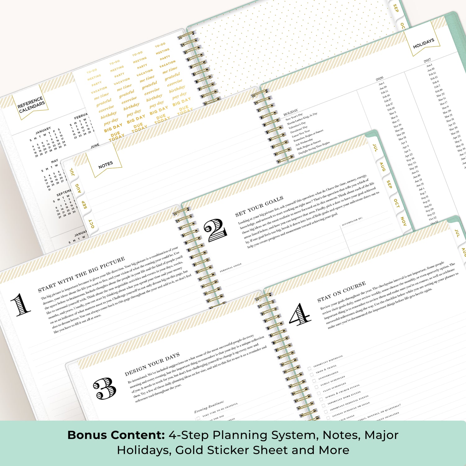 the academic planner has bonus content to ensure you have a strong, organized school year.
