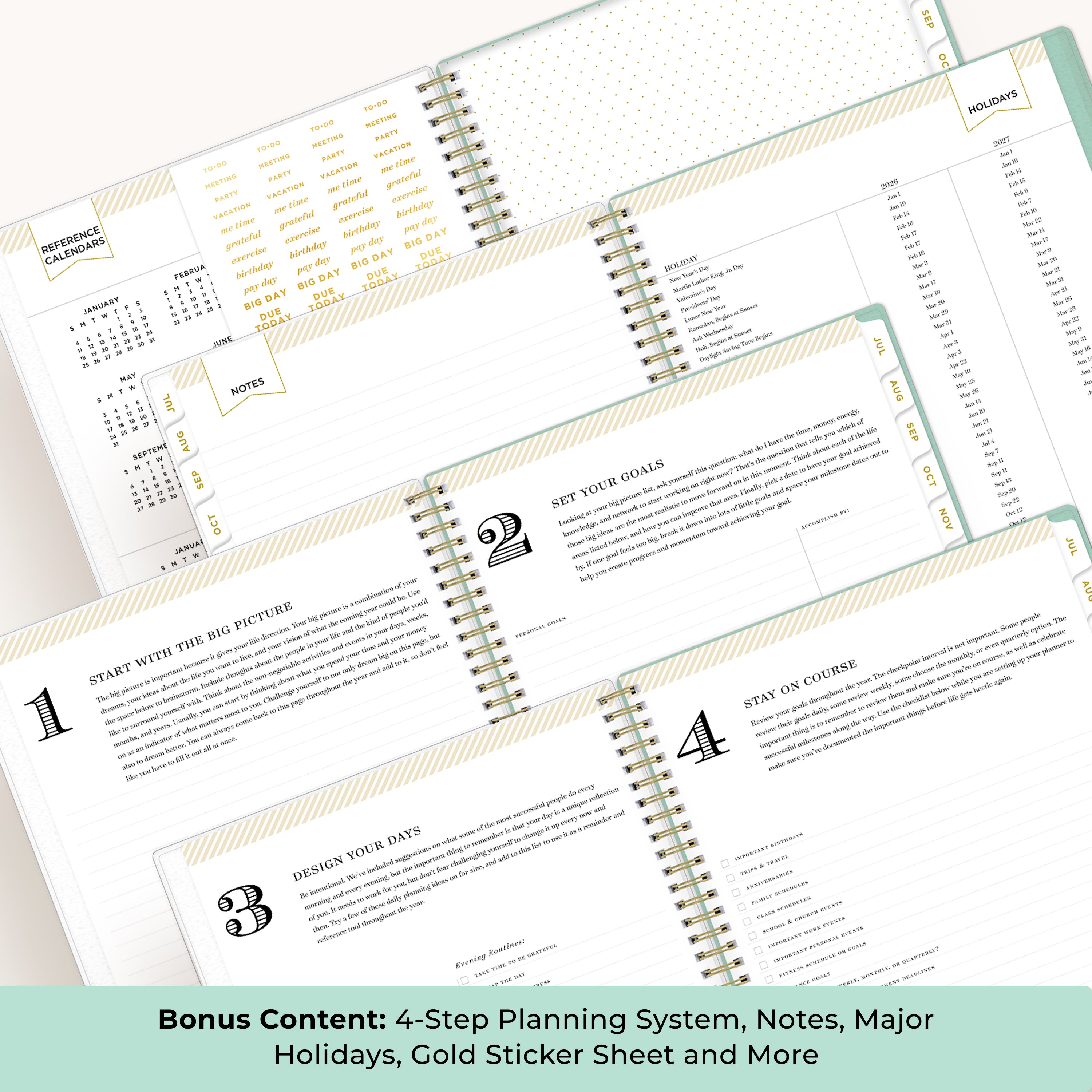 the academic planner has bonus content to ensure you have a strong, organized school year.
