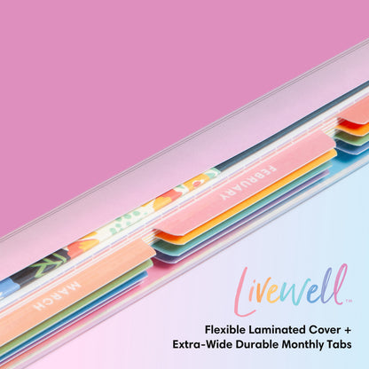 quality multi-colored monthly tabs easily accessible to flip through specific months