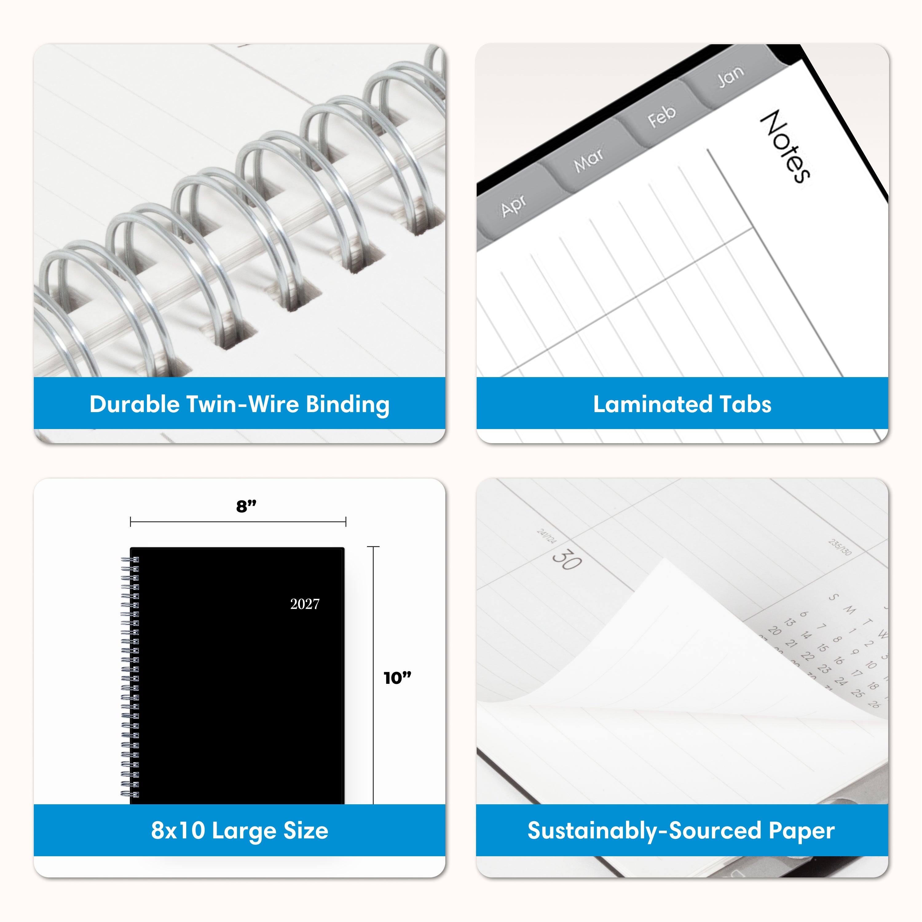 2027 Blue Sky Professional Monthly 8x10 Planner - Enterprise