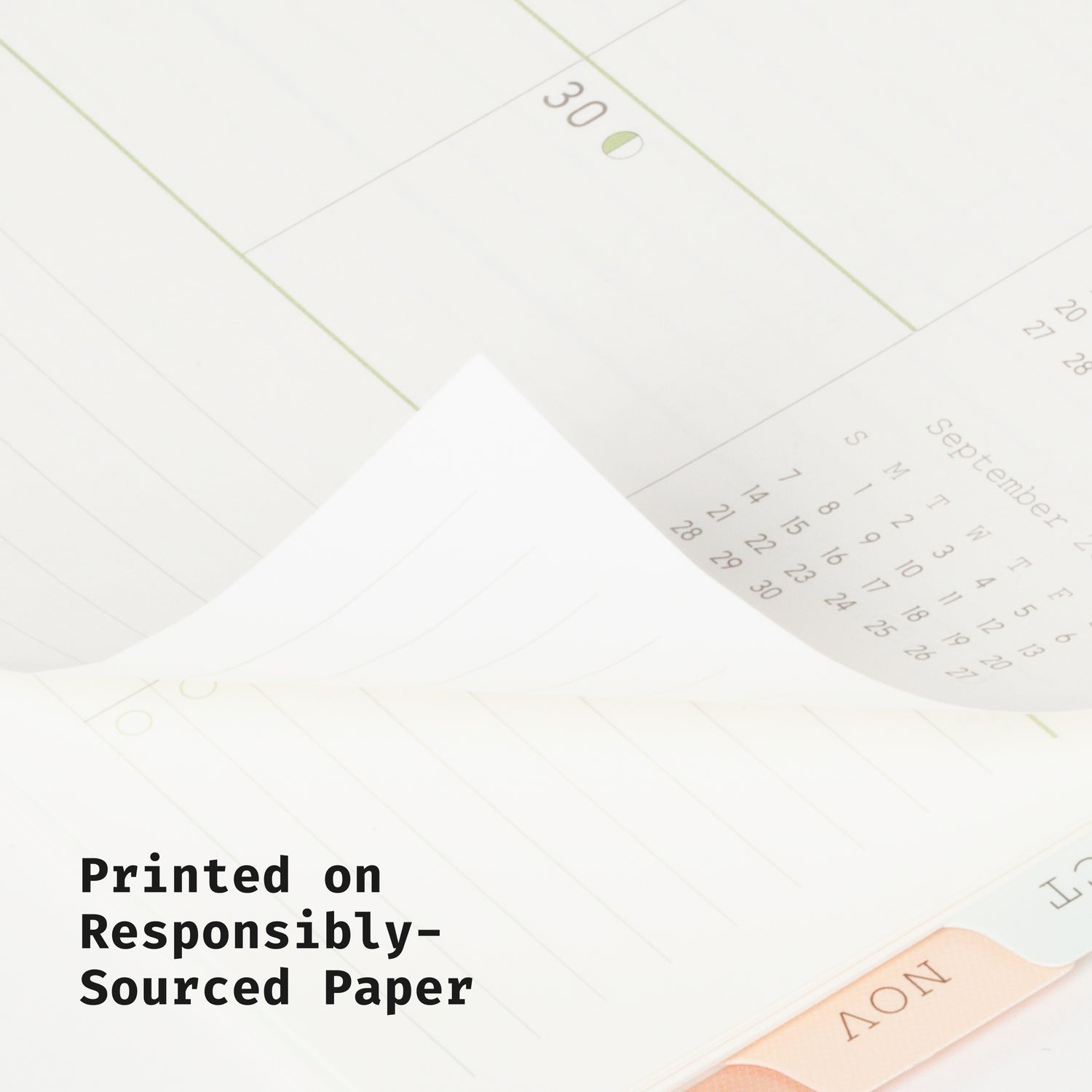 high definition photo of the planner printed with quality flexible cover.
