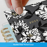 flexible cover stands up to daily use
and add your own cover!