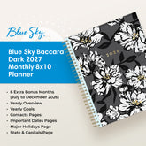 planner features twin wire o binding, monthly tabs, and optimizing planning size