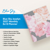 planner featuring bonus content like yearly overview, important dates, holidays, states and capitals