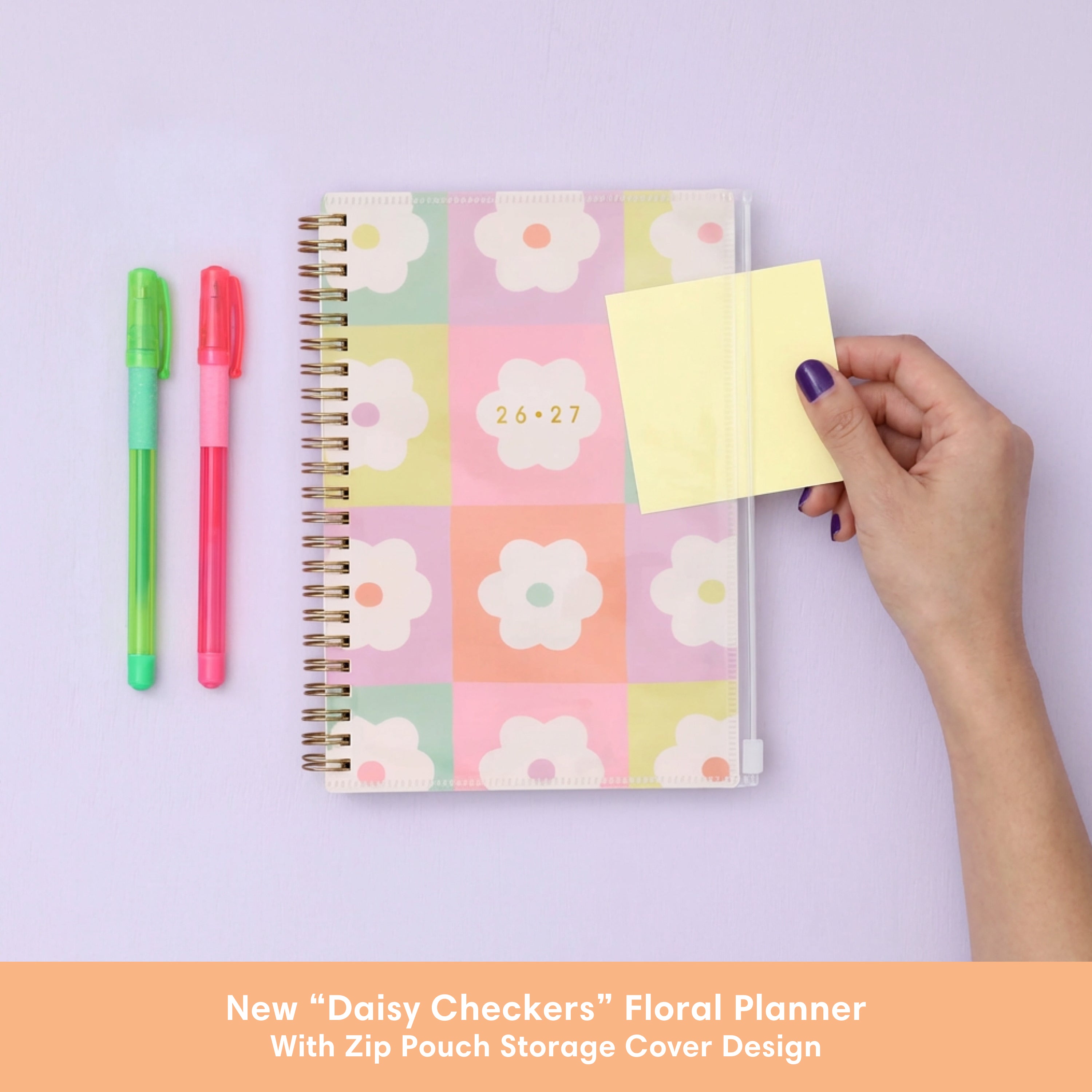 Daisy Check 2026-2027 Weekly 5x8 15-Month Planning Calendar