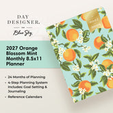 planner featuring bonus content like yearly overview, important dates, holidays, 